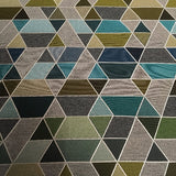 Designtex Pennant Lagoon Geometric Green Upholstery Fabric