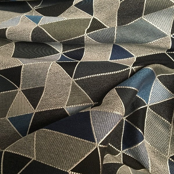 Designtex Pennant Ocean Geometric Blue Upholstery Fabric