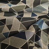 Designtex Pennant Ocean Geometric Blue Upholstery Fabric
