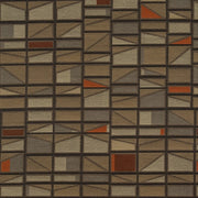 Maharam Pennant Winterberry Geometric Brown Upholstery Fabric