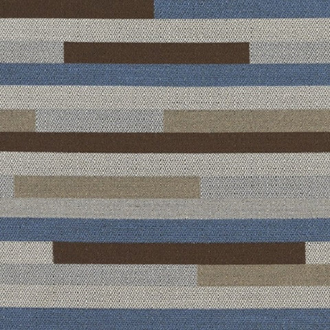 Designtex Pennington Winter Textured Stripe Gray Upholstery Fabric