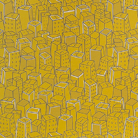 Momentum Places Spaces Faces Lemon Yellow Upholstery Fabric