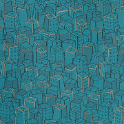 Momentum Places Spaces Faces Turquoise Blue Upholstery Fabric