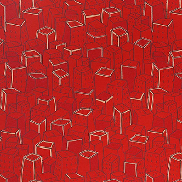 Momentum Places Spaces Faces Zinnia Red Upholstery Fabric