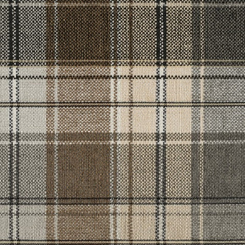 Designtex Plaid Sparrow Brown Upholstery Fabric 3872 101