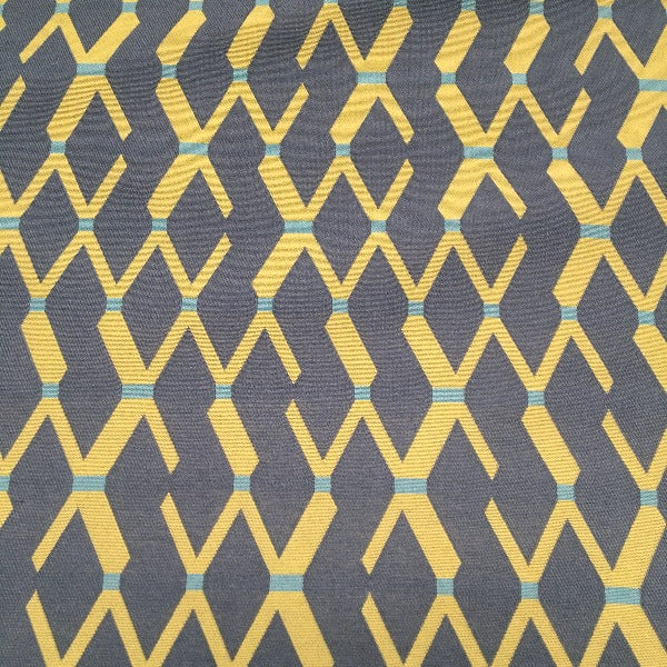 Maharam Pocket Maritime Lattice Design Blue Upholstery Fabric
