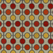 Pop Art Firecracker Circles And Intersections Multi Upholstery Fabric