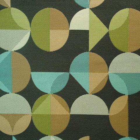 Arc-Com Radius Smoke Geometric Design Gray Upholstery Fabric