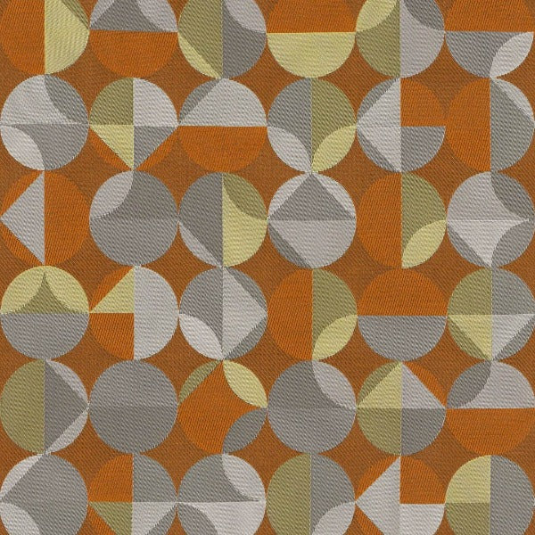 Remnant of Arc-Com Radius Tangerine Orange Upholstery Fabric