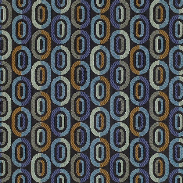 Remnant of Momentum Ring Ocean Upholstery Fabric