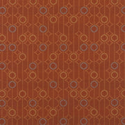 Remnant of Arc-Com Ringling Paprika Orange Geometric Upholstery Fabric