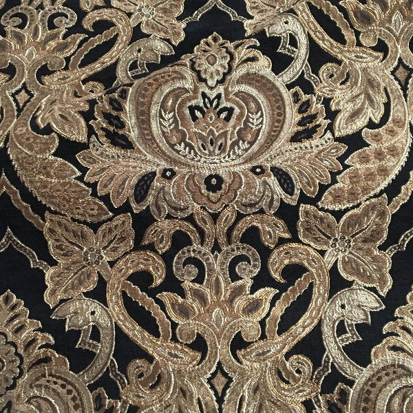 Romo Onyx Victorian Tapestry Black Upholstery Fabric Swavelle Mill Creek