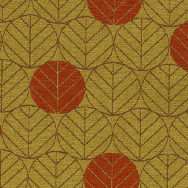 Designtex Fabrics Upholstery Fabric Remnant Round Leaves Daffodil