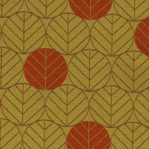 Designtex Fabrics Upholstery Fabric Remnant Round Leaves Daffodil