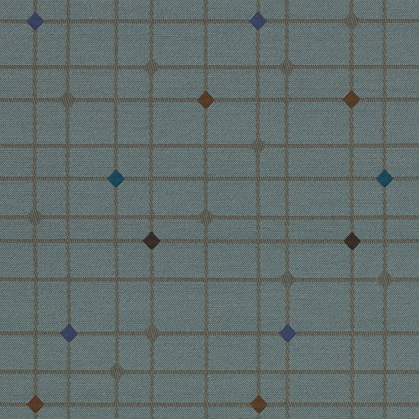 Remnant of Maharam Schema Channel Blue Upholstery Fabric