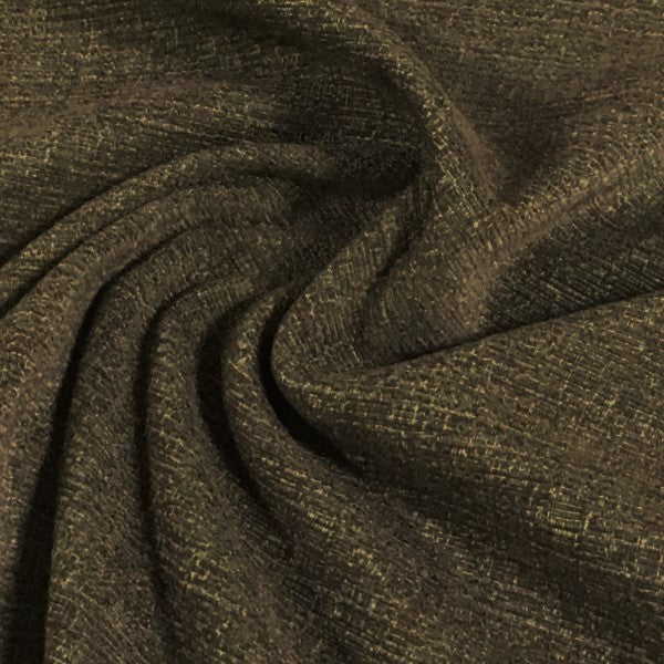 Swavelle Mill Creek Cranage Shitake Solid Green Chenille Upholstery Fabric