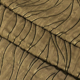 Rovigio Camel Waves Brown Drapery Fabric