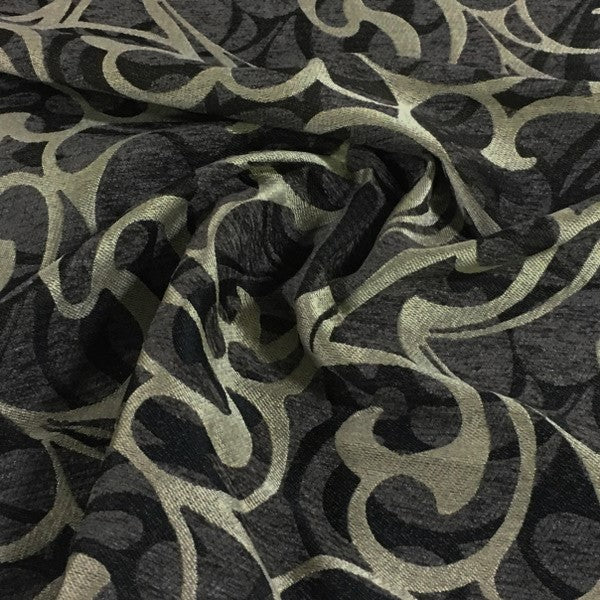 True Textiles Upholstery Fabric Modern Design Escape Charcoal Toto Fabrics