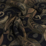 Swavelle Mill Creek Cowell Jet Paisley Brown Upholstery Fabric
