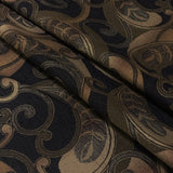 Swavelle Mill Creek Cowell Jet Paisley Brown Upholstery Fabric