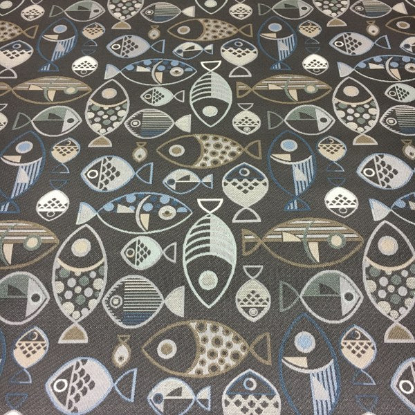 Architex Knowledge Water Crypton Gray Upholstery Fabric