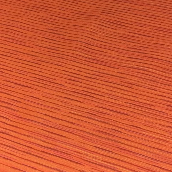 Pallas Off Track Mango Pencil Stripe Orange Upholstery Fabric