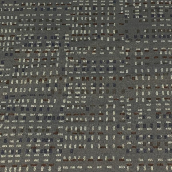 Maharam Caper Silverback Dashed Stripe Gray Upholstery Fabric