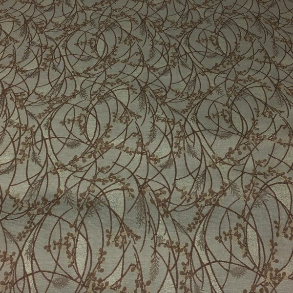 Paul Brayton Somerfield Iced Teal Botanical Blue Upholstery Fabric