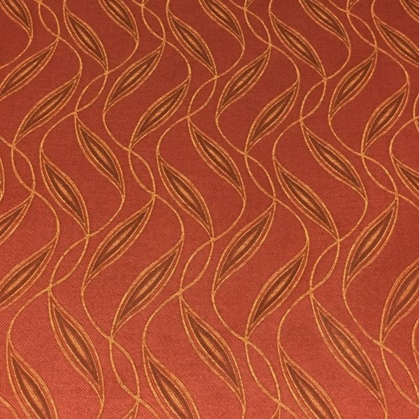 Sina Pearson Beachcomber Cayenne Botanical Crypton Orange Upholstery Fabric