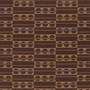 Remnant of Focal Chocolate Upholstery Fabric