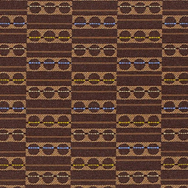 Remnant of Focal Chocolate Upholstery Fabric