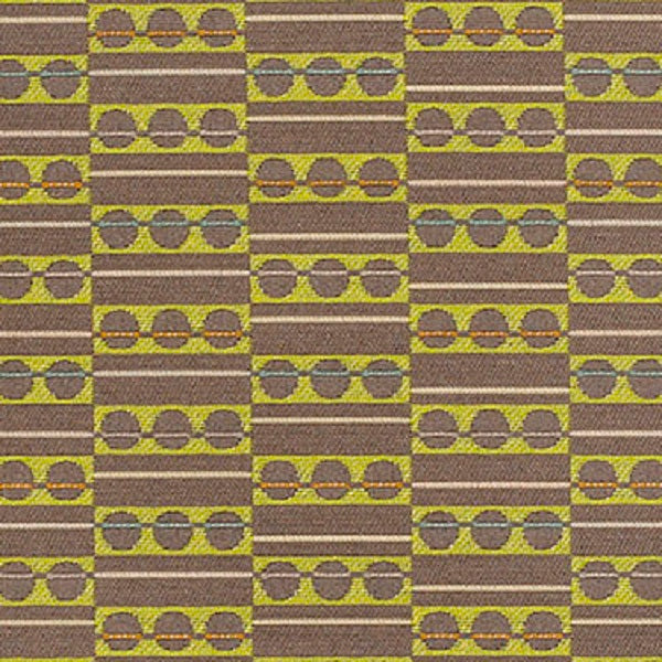 Remnant of Focal Citron Upholstery Fabric