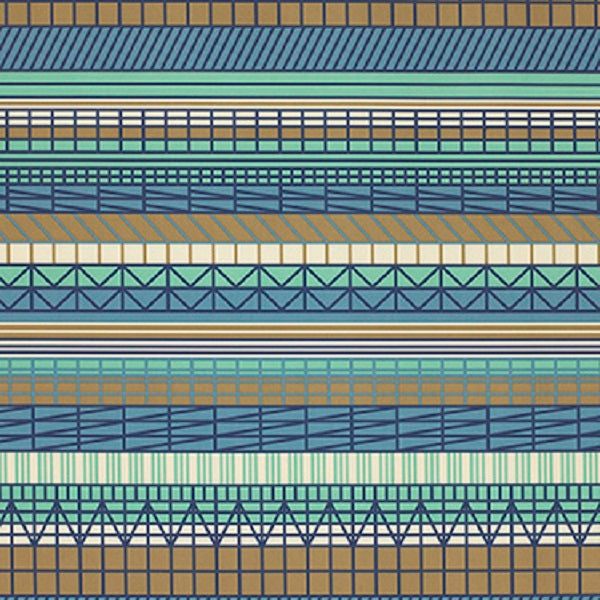 Momentum Silica Wifi Coast Geometric Blue Upholstery Vinyl