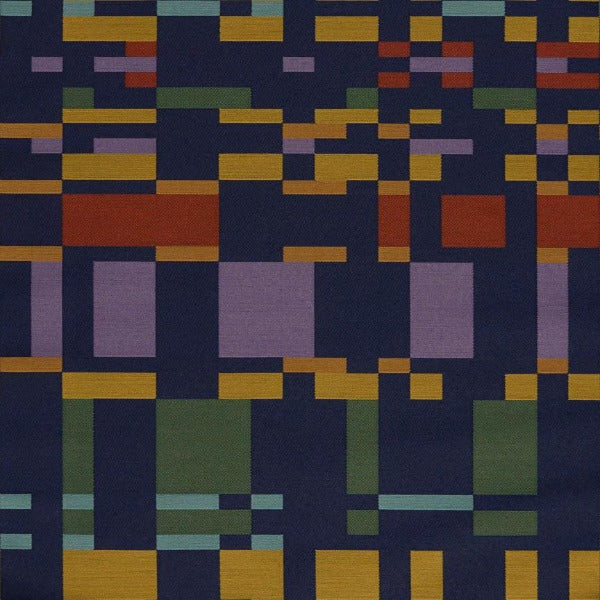 Remnant of Arc-Com Square One Blueberry Upholstery Fabric