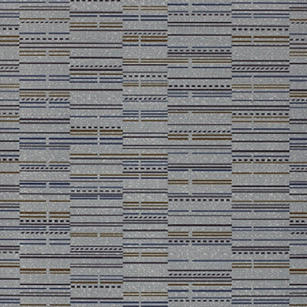 Momentum Silica Reach Delta Stripe Blue Upholstery Vinyl
