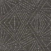Designtex Starburst Dark Charcoal Geometric Wool Blend Upholstery Fabric