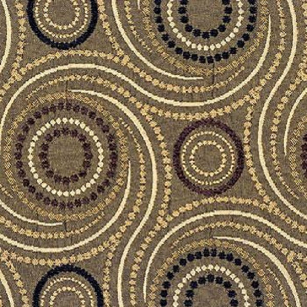 Starry Night Nugget Damask Contemporary Brown Upholstery Fabric