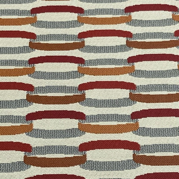 HBF Linkage Lacquer Red Sunbrella Upholstery Fabric
