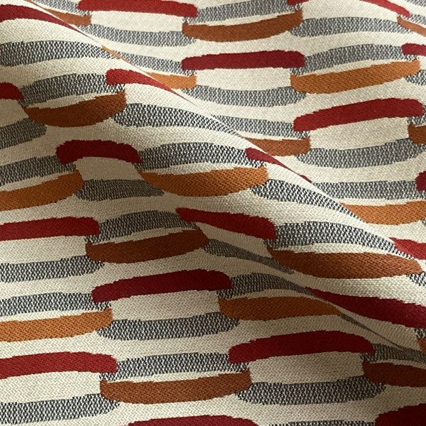 HBF Linkage Lacquer Red Sunbrella Upholstery Fabric
