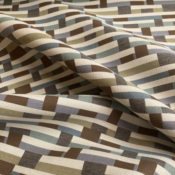 Sunbrella Metal Strips Driftwood Mayer Upholstery Fabric