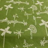 Mayer Whirligig Parrot Green Sunbrella Outdoor Upholstery Fabric