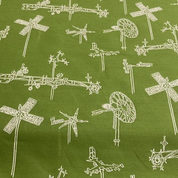 Mayer Whirligig Parrot Green Sunbrella Upholstery Fabric