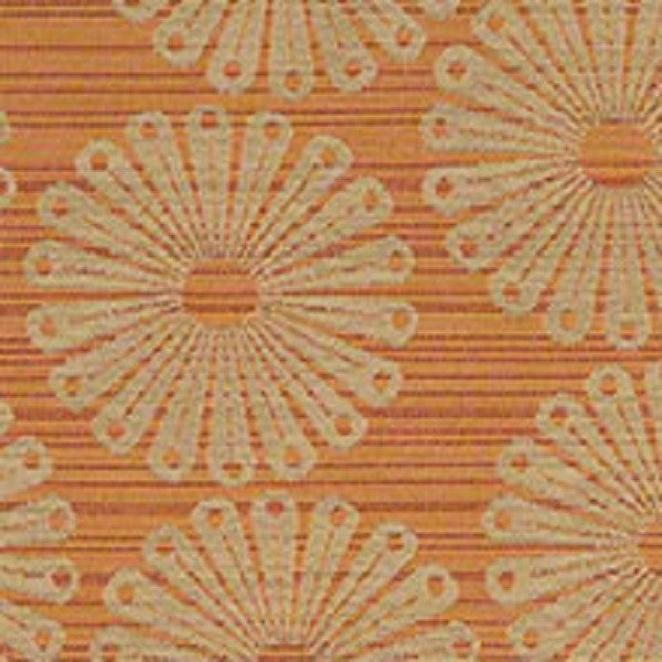 CF Stinson Upholstery Fabric Remnant Sunburst Cantaloupe