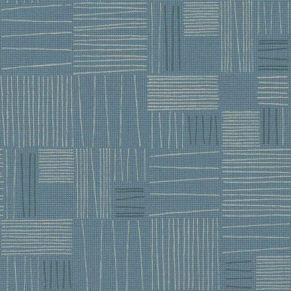Arc-Com Tally Sky Blue Upholstery Fabric