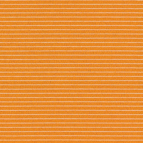 Remnant of Arc-Com Mason Stripe Tangerine Orange Upholstery Fabric