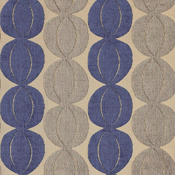 Loomsource Thistle Sapphire Raised Chenille Upholstery Fabric