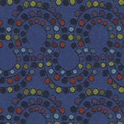 Remnant of Architex Topsy Turvy Treasure Blue Upholstery Fabric