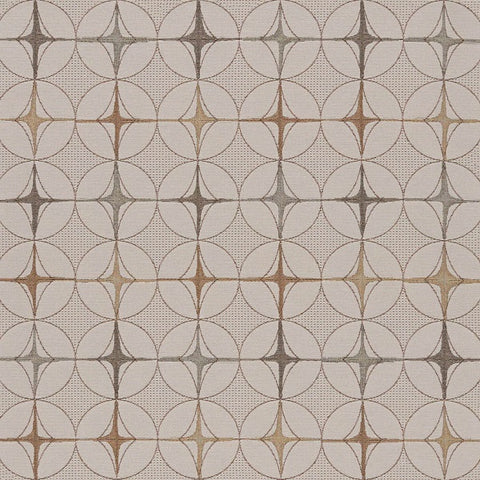 Arc-Com Tritik Cocoa Neutral Geometric Beige Upholstery Fabric