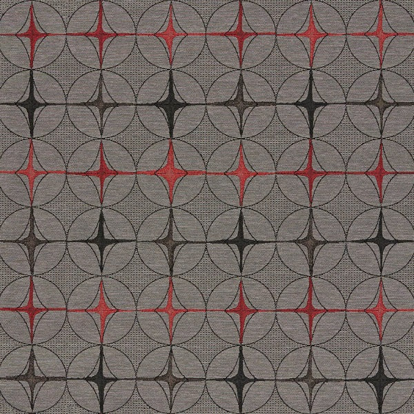 Remnant of Arc-Com Tritik Smoke Upholstery Fabric