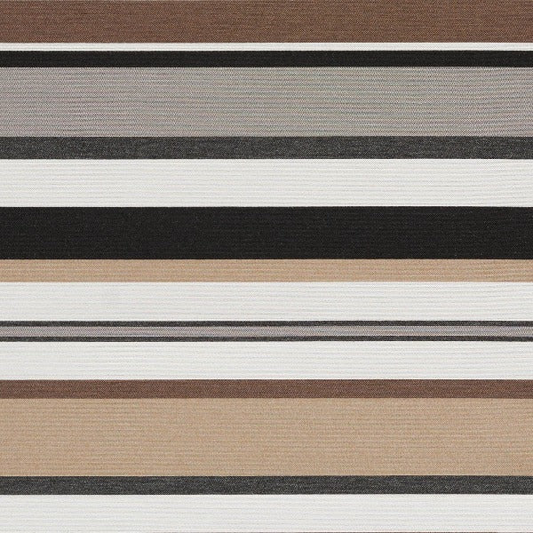 Remnant of Arc-Com Sonata Stripe Truffle Brown Sunbrella Upholstery Fabric
